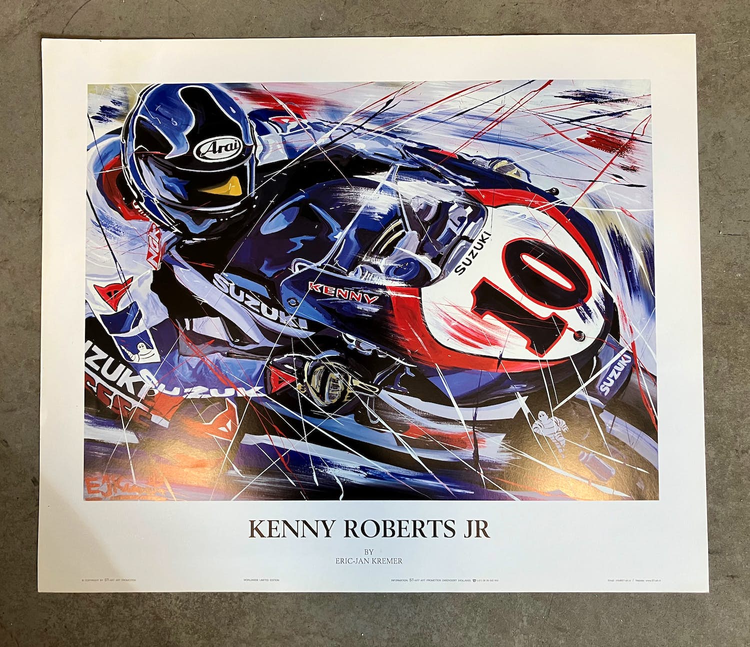 Eric-Jan Kremer - Kenny Roberts Jr - Suzuki RGV500 #10 kopen? Bied vanaf 50!