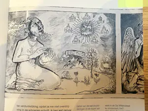 Lucebert - Rare early work - “Een Koninck en een Sibylle” - mid-1940s kopen? Bied vanaf 1750!