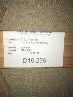 Erik Oldenhof - 169. W149 zonder titel 2003 kopen? Bied vanaf 550!