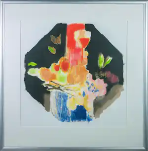 Jan Peter van Opheusden - Zeefdruk, Zonder titel - Ingelijst verkauft für € 60!