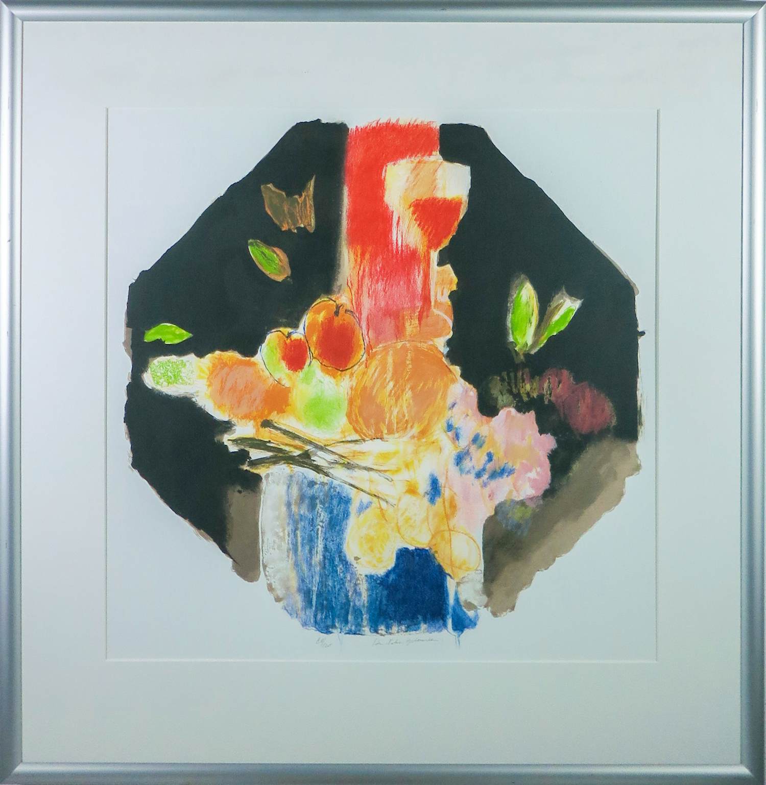 Jan Peter van Opheusden - Zeefdruk, Zonder titel - Ingelijst kopen? Bied vanaf 60!