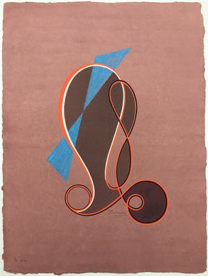 Cesar Domela - typerende zeefdruk op fraai lompenpapier 1972/1991. kopen? Bied vanaf 195!