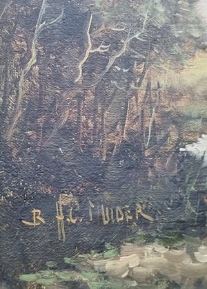 B.H.C. Mulder - Hollands landschap kopen? Bied vanaf 25!