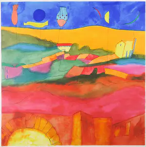 Susan Schildkamp - Zeefdruk, La Campagna - Ingelijst (Groot) kopen? Bied vanaf 50!