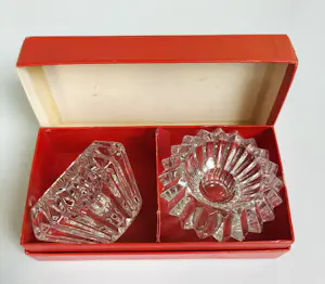 Kristalunie Maastricht - Kandelaars ontwerp Max Verboeket (2) kopen? Bied vanaf 20!