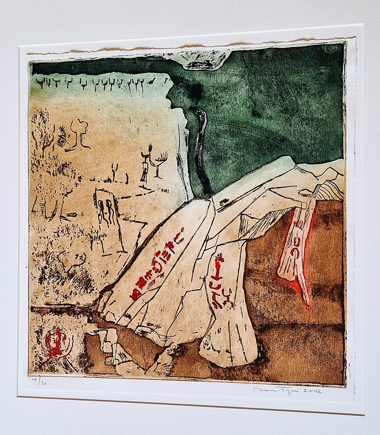 Jan Montyn - Grote, vrij zeldzame Ets uit de koan Japan serie - kleine oplage (30) - gesign. kopen? Bied vanaf 78!