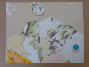 Pierre van Soest - FIGURATIE / KLEURLITHO / 51x65cm / SIG / 1978 kopen? Bied vanaf 21!