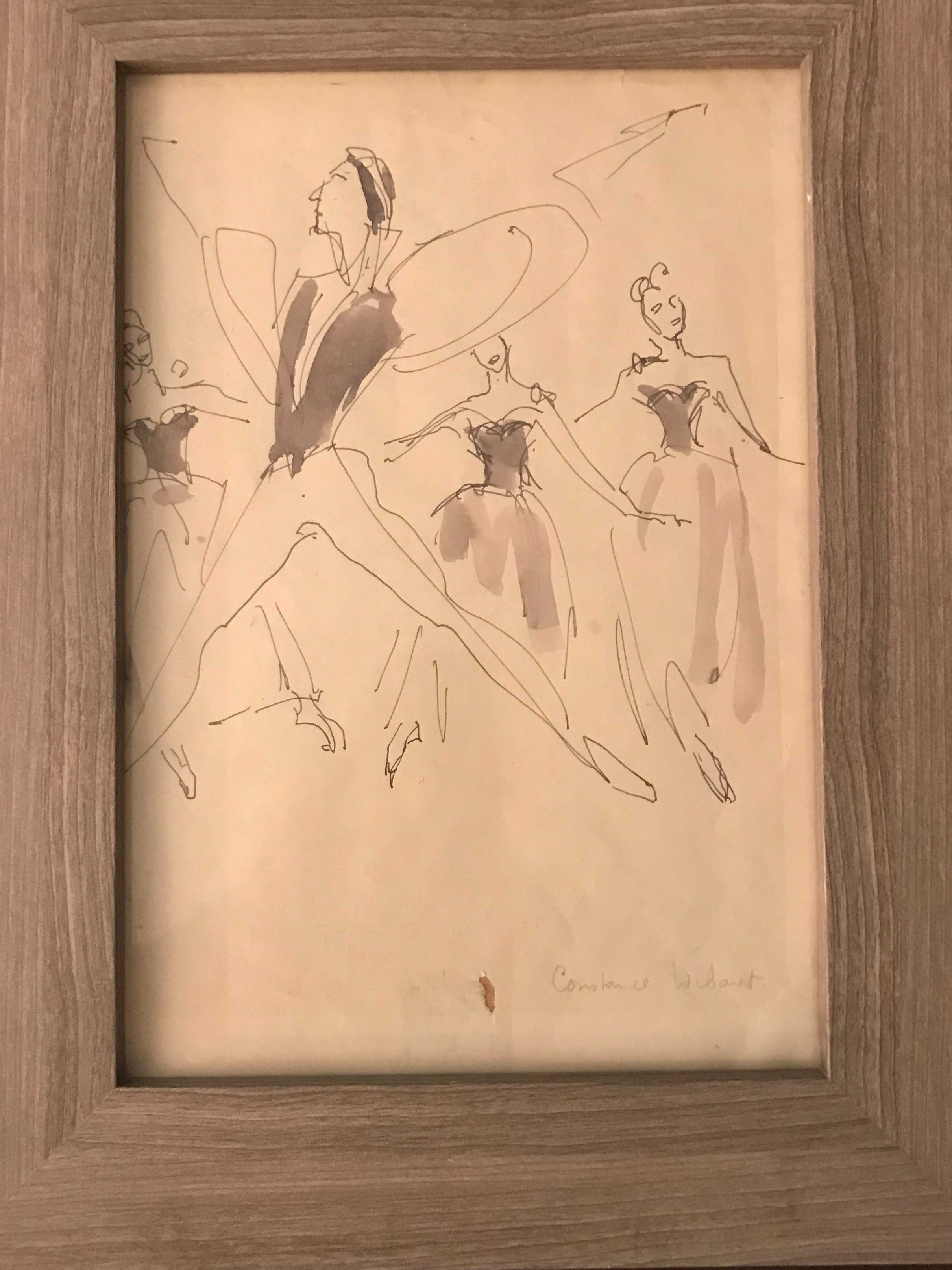 Constance Wibaut - Pentekening met acquarel  kopen? Bied vanaf 40!