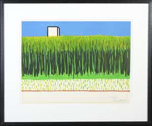 Roger Raveel - Litho uit de map Een vierkant op het einde van de zomer - Ingelijst verkocht voor € 500!