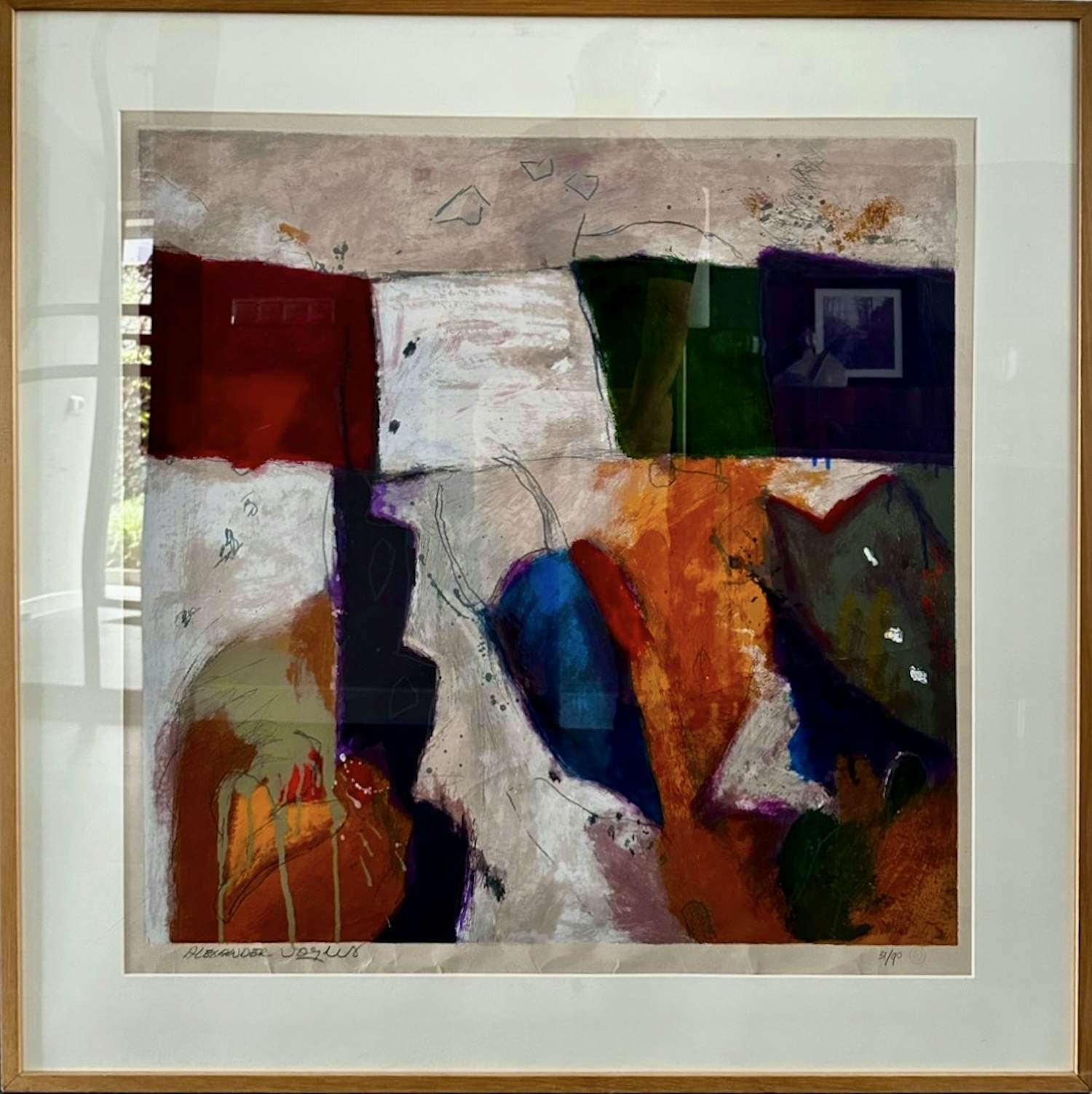 Alexander Vogels - Prachtig groot en kleurrijk werk van Alexander Vogels kopen? Bied vanaf 80!