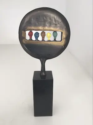 Corry Ammerlaan - Sculptuur “ Kijk in de toekomst ! “ kopen? Bied vanaf 1!