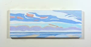 Paul Overhaus - Acryl op board, Wolkenveld - Ingelijst kopen? Bied vanaf 70!