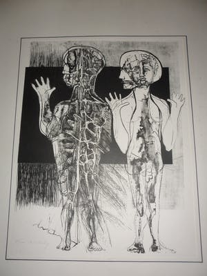 Aat Verhoog - Zonder Titel - Litho - 75/100 - Gesigneerd kopen? Bied vanaf 30!