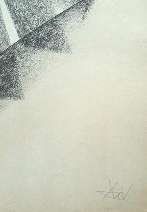 Andre van der Vossen - Abstracte compositie, tekening met pastelkrijt kopen? Bied vanaf 95!