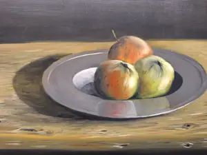 Henk Poeder - Stilleven met Appels op een Fruit Schaal kopen? Bied vanaf 145!