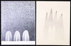 Gerrit Westerveld - Twee potloodtekeningen, Zonder titel verkocht voor € 70!