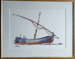 Niet of onleesbaar gesigneerd - Schip na het schilderen kopen? Bied vanaf 1!