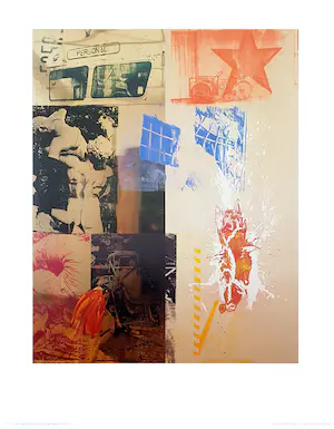 Robert Rauschenberg - nach 'Favor Rites', großer Farboffsetdruck (1994), drucksigniert kopen? Bied vanaf 58!