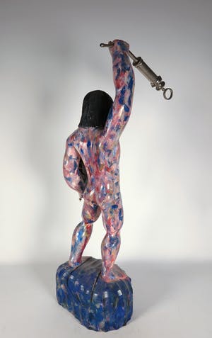 Pieter Haan - Beschilderd hout, Vooruitgang kopen? Bied vanaf 1!