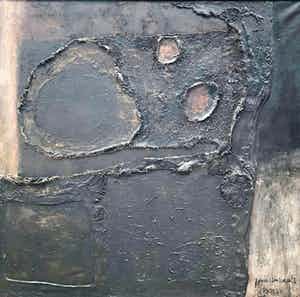 Jan Willem Smeets - Materieschilderij - gesigneerd - 1963 verkocht voor € 1!