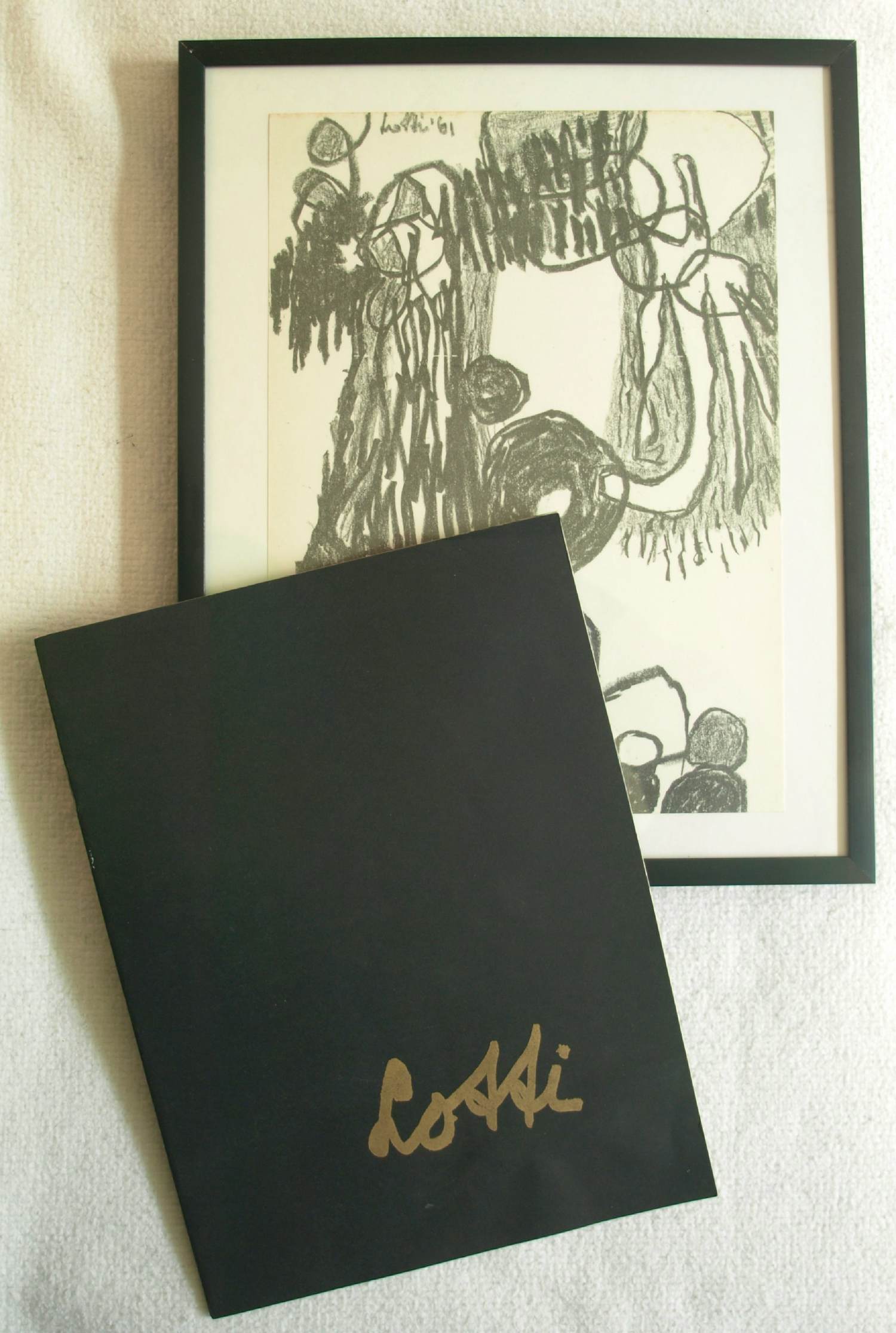 Lotti van der Gaag - Ingelijste litho + catalogus Stedelijk Museum Amsterdam – 1962 kopen? Bied vanaf 20!