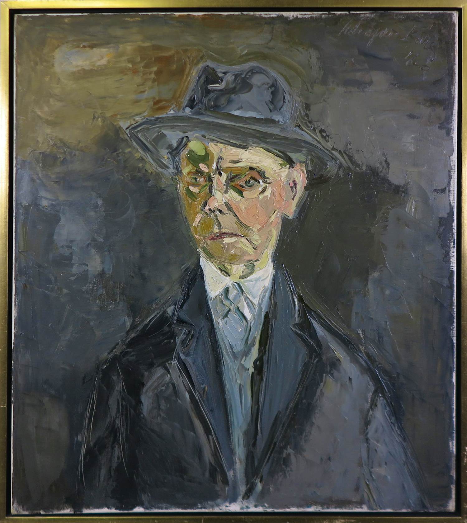 Gerard Schaperkotter - Olieverf op doek, De heer Kees Wiggers - Ingelijst verkocht voor € 150!