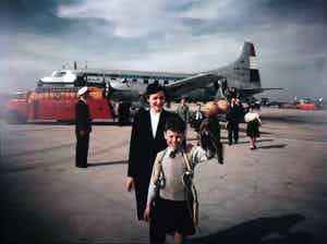 Paul Huf - C-Print op Dibond, Aankomst KLM Convair (Zeer Groot) verkocht voor € 250!