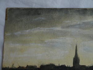 Johan van Hulsteijn - 2x Aquarel , “Landschap met vrouw” – gesigneerd – ca 1885 kopen? Bied vanaf 10!