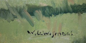 Wilhelmus L. Wijmans - olieverf op doek - berglandschap kopen? Bied vanaf 39!