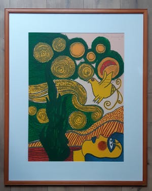 Corneille - Laatste keer: Groot formaat Zeefdruk uit 1989( ZT) kopen? Bied vanaf 195!