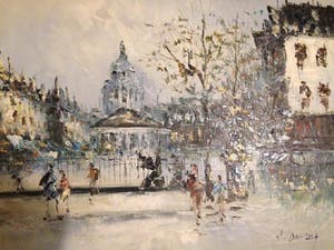 Randell Davey - Winter scene kopen? Bied vanaf 700!