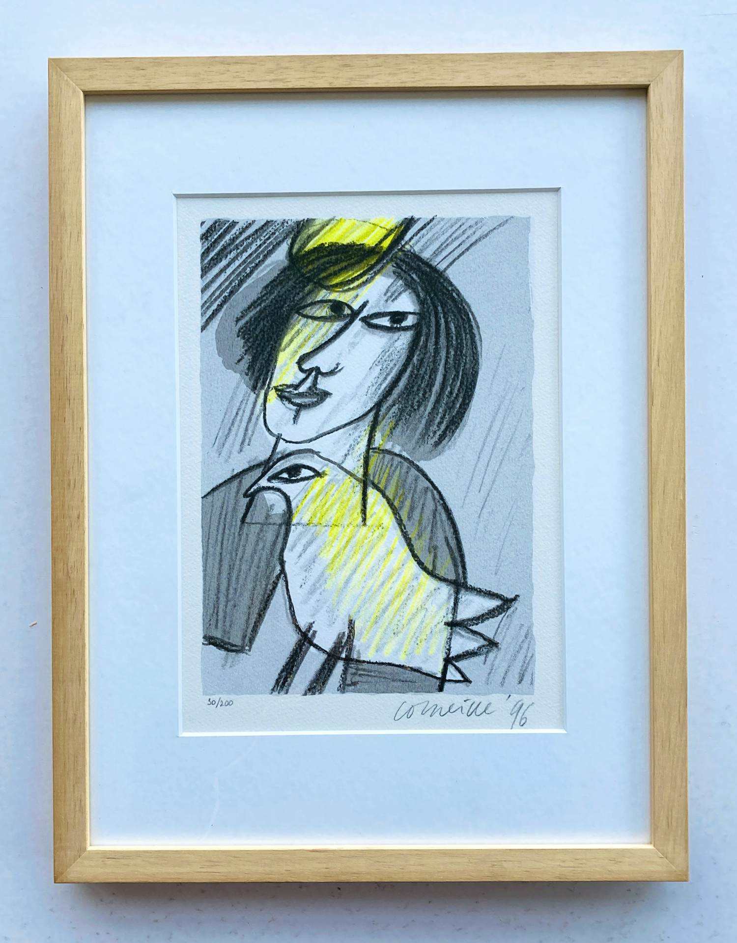 Corneille - Vrouw en Vogel - Ingelijst kopen? Bied vanaf 215!