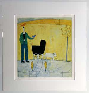 Annora Spence - kleurenzeefdruk | 'Pram in the park' verkocht voor € 100!