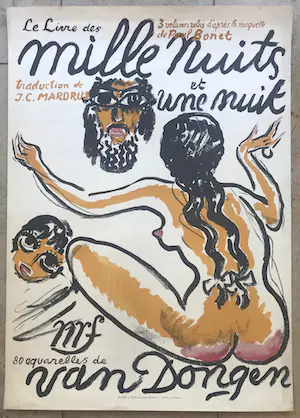 Kees van Dongen - Lithografische affiche - 1955 - 'Mille nuits et une nuit' kopen? Bied vanaf 350!