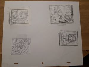 Matt Groening - origineel story board, The Simpsons, ingelijst kopen? Bied vanaf 1!
