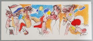 Jan Peter van Opheusden - zeefdruk Heksensabbat kopen? Bied vanaf 35!