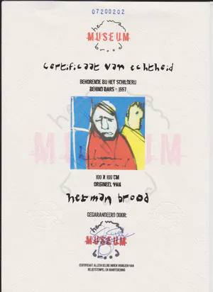 Herman Brood - Uniek schilderij! BEHIND BARS - inclusief HBM-certificaat kopen? Bied vanaf 2950!