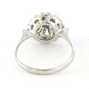18k wit gouden ring met briljant geslepen diamant tot. 0.03ct – F/G - VS/SI kopen? Bied vanaf 310!
