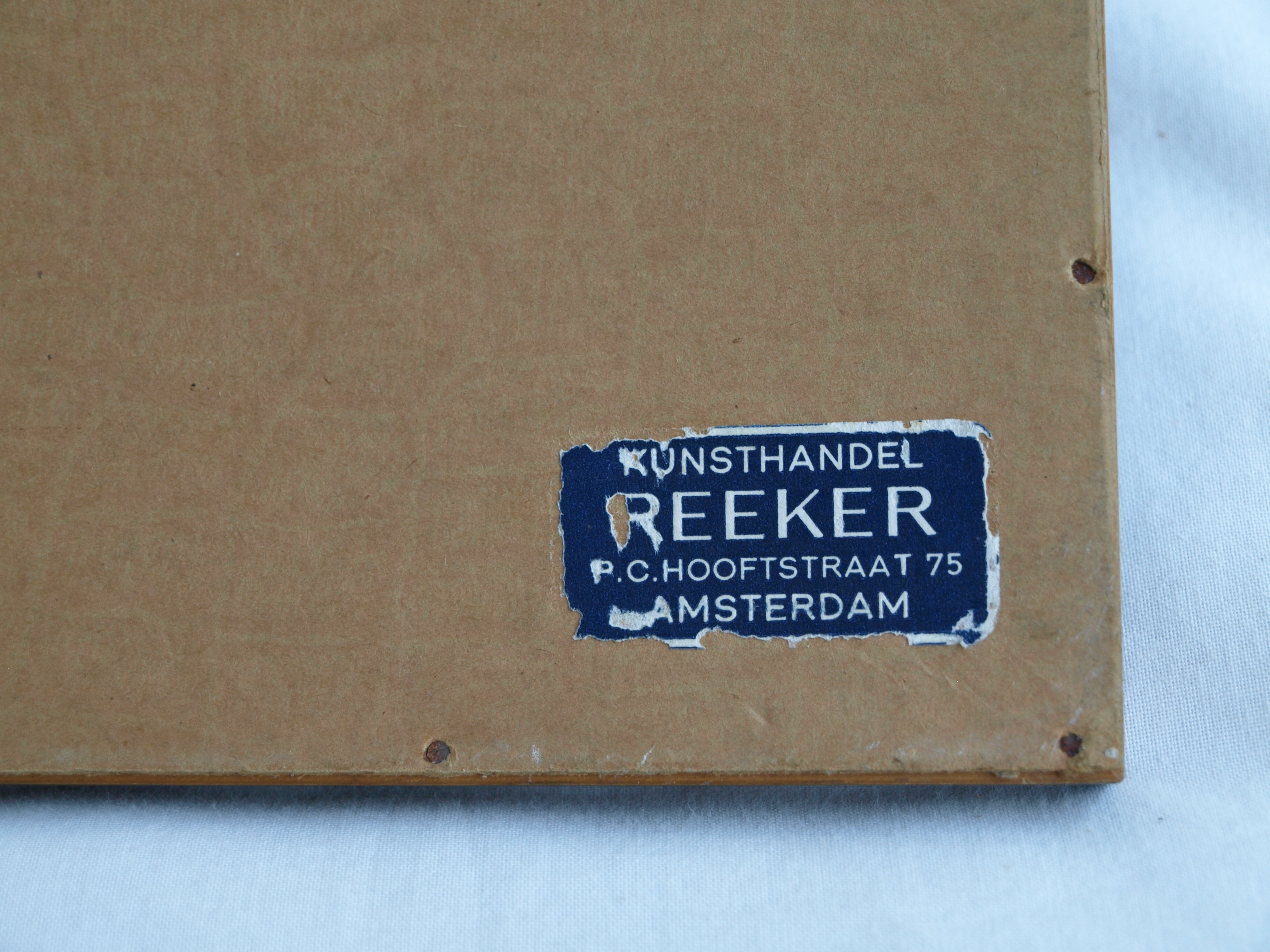 Niet of onleesbaar gesigneerd - Gemengde techniek , Dorpsgezicht – gesigneerd & ingelijst - 1968 kopen? Bied vanaf 1!