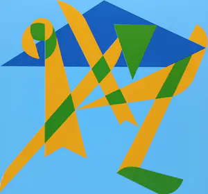 Jan van der Zee - Compositie, zeefdruk kaufen? Bieten Sie von 125!