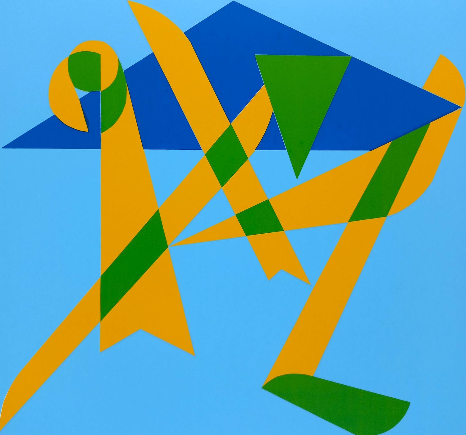 Jan van der Zee - Compositie, zeefdruk kopen? Bied vanaf 125!