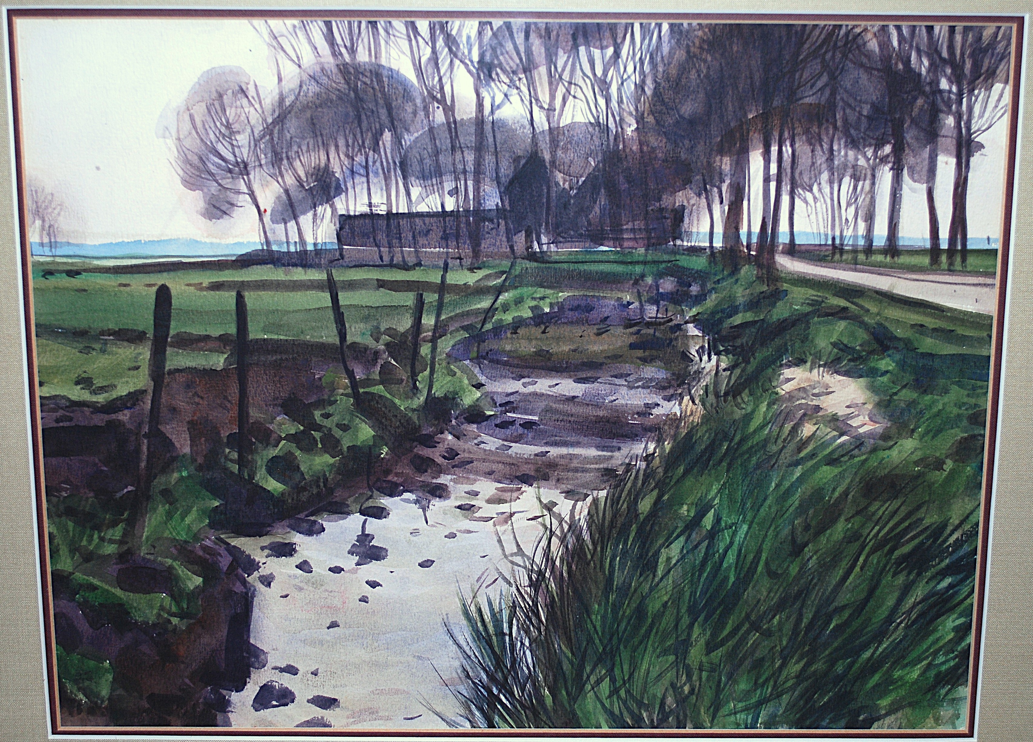 Buy Beint Mankes - magnifiek polderlandschap door Jan Mankes' zoon Beint.? Bid from 150!