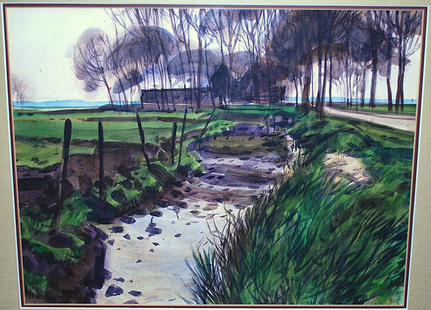 Beint Mankes - magnifiek polderlandschap door Jan Mankes' zoon Beint. kopen? Bied vanaf 175!