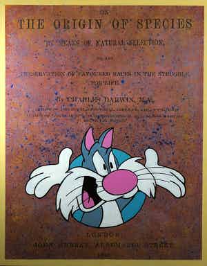 Jan Bollaert - Gemengde techniek op Board, Origine bruin (Groot) verkocht voor € 90!