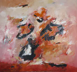 Charlotte Molenkamp - Olieverf op doek, Zonder titel - Ingelijst (Zeer groot) kopen? Bied vanaf 2500!