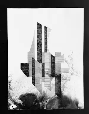 Eugène Eechaut - 4 großartige abstrakte geometrische Kompositionen – Ausstellung in der Pfeiffer Gallery kopen? Bied vanaf 60!