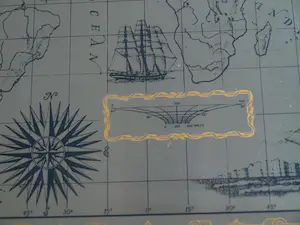 Niet of onleesbaar gesigneerd - The Royal Geographical Society Silver Map, Franklin Mint – 1976 – Lijst, 51 x 70 kopen? Bied vanaf 1!