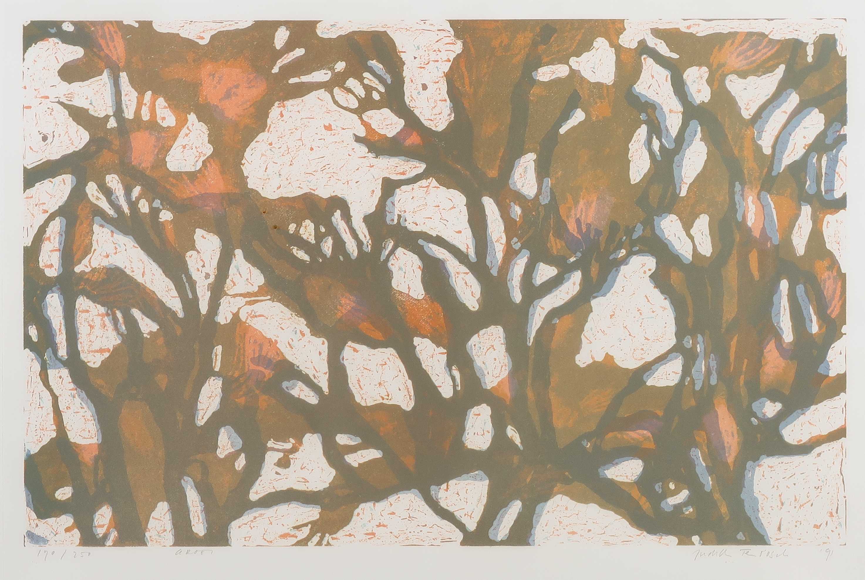 Judith ten Bosch - Litho, Groei II - Ingelijst kopen? Bied vanaf 1!