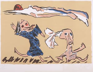 Reinhoud D'Haese - Litho, Zonder titel kopen? Bied vanaf 1!