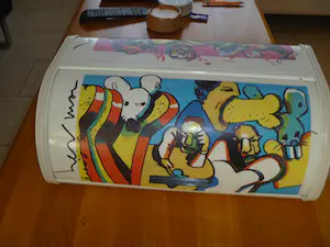 Herman Brood - voor Brabantia- broodtrommel met illustraties kopen? Bied vanaf 50!